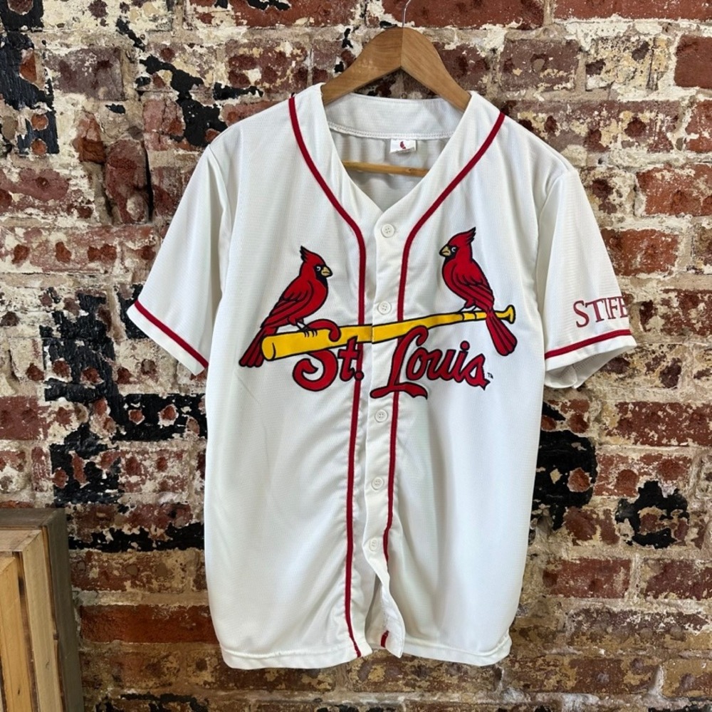St. Louis Cardinals Jersey Mens Small MLB Baseball Stifel Sponsor Shirt